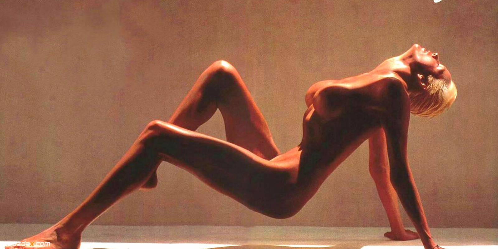 Полностью голая Бриджит Нильсен на эротических фото.
